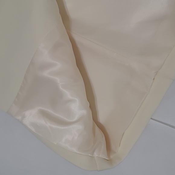 Cream Tailored Square Neck Button Front Blazer Vest NWT - Picture 5 of 10